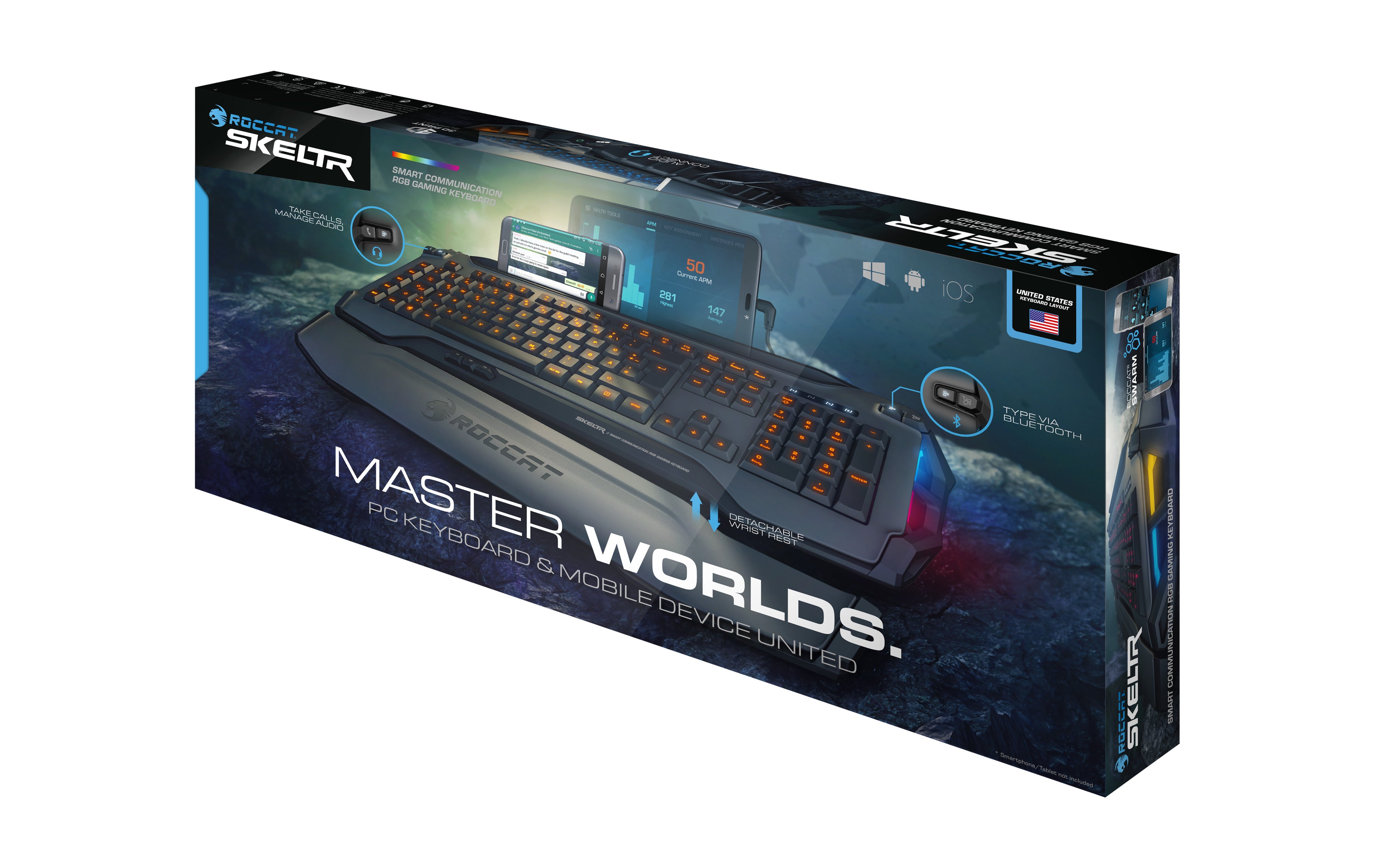ROCCAT Skeltr | Smart Communication RGB Gaming Keyboard