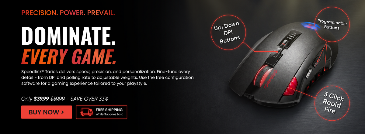 FREE SHIPPING | Speedlink TARIOS RGB Gaming Mouse